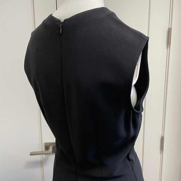 Stella McCartney Designer Slvless Midi Dress Silver Metal Hardware Black Sz 42 - Picture 9 of 14